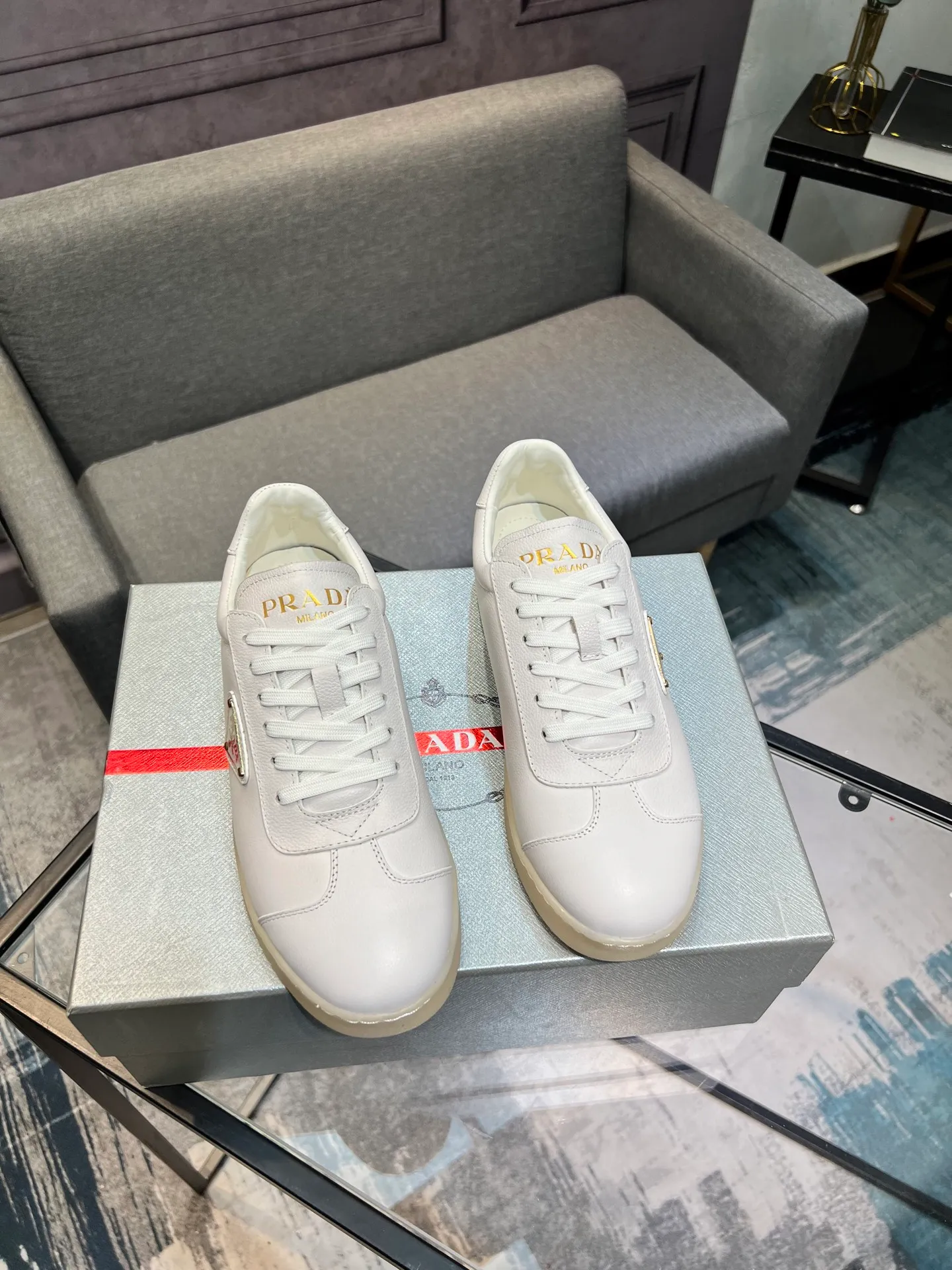 Men's shoes 💰540 [PRADA] Men's shoes are popular in the counter, official website synchronization, 1 high-quality shipment ✔️ Original frosted cowhide + cowhide lining, 1🆚1 replica, original sole, 38-45 (45 customized, non-refundable)